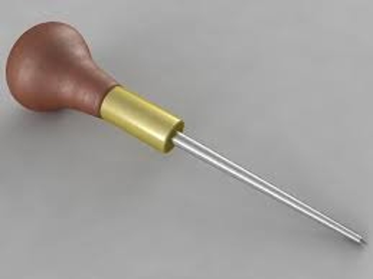 <p>used to scratch or mark on metal</p>