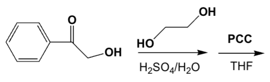 <p>Which is the product of the following sequence of reactions?</p>