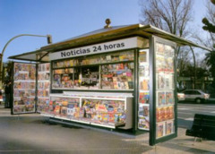 <p>the kiosk, information booth</p>