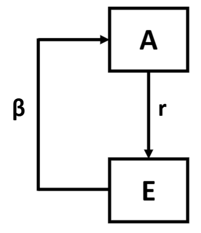 <p>label:</p><p>A, E, r, rA and β</p>