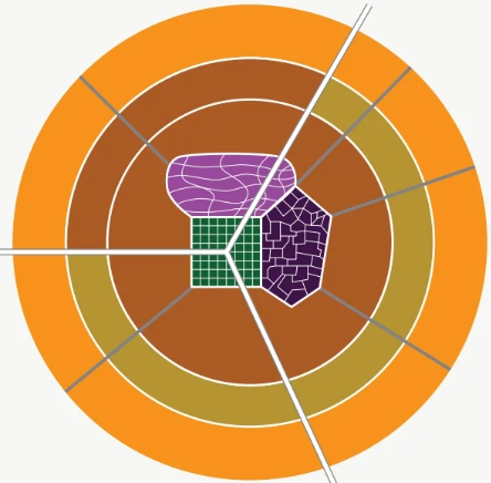 <p>a model of urban development depicting a city with three CBDs, growing outward in a series of concentric rings. developed in 1962. (three CBDs: colonial powers in grid pattern, more traditional curbside commerce &amp; 1-story retail stores, open air markets) out of date, doesn’t account for informal underground economies, or middle-class/wealthy areas, and places impoverished areas next to wealthy ones.</p>