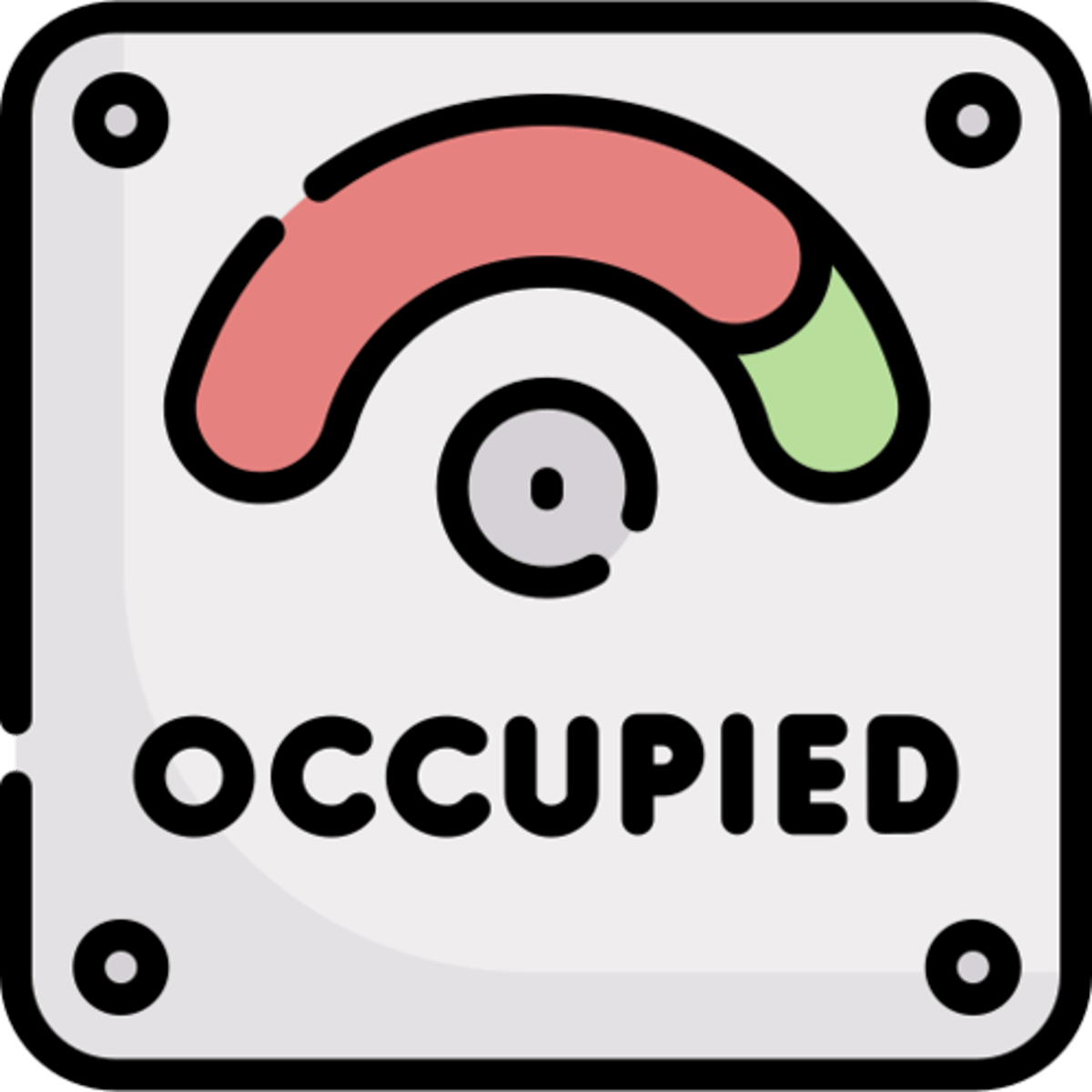 <p><strong>besetzt</strong></p><p>‎ </p><p>Ist dieser Platz frei? - Nein, er ist <u>besetzt</u>.</p><p><em>(Is this seat free? – No, it is taken.)</em></p>