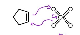 <p>oxidation of an alkene to glycol (OsO4) regio</p>