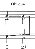 The Soprano or Bass does not move, the other voice part moves.