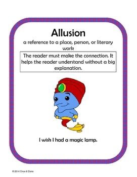 <p>A figure of speech that references a famous person, place, event, or literary work.</p>