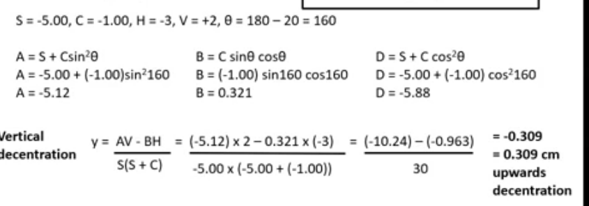 <p>upwards decentration givees base down prism</p>