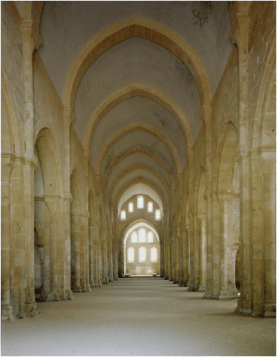 <p>Minimalist and austere, reflecting Cistercian ideals of simplicity and spirituality</p>