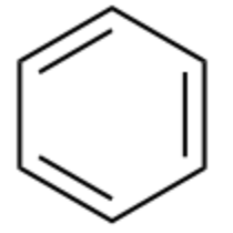 <p>Benzene rings (EX: C6H6)</p>