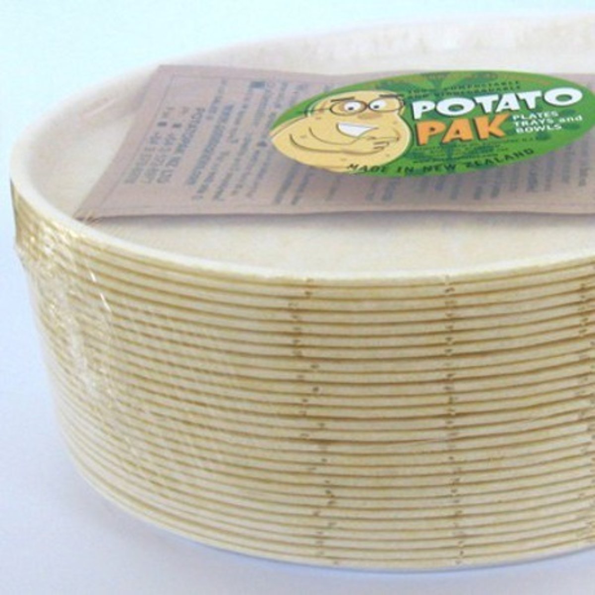 <p>Type: Natural bio-polymer</p><p>Made From: Potato starch</p><p>Uses: Single-use items—bowls, cutlery, food trays</p>
