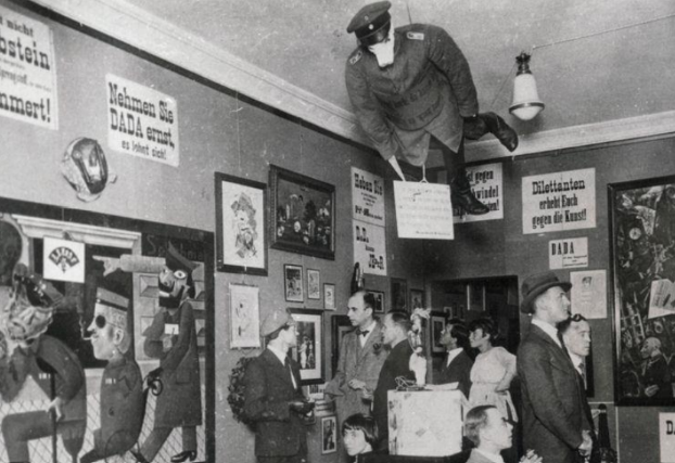 <p>John Heartfield and Rudolf Schlichters “Prussian Archangel”</p>