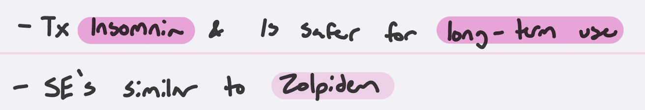 <p>hypnotic/z-drug</p>