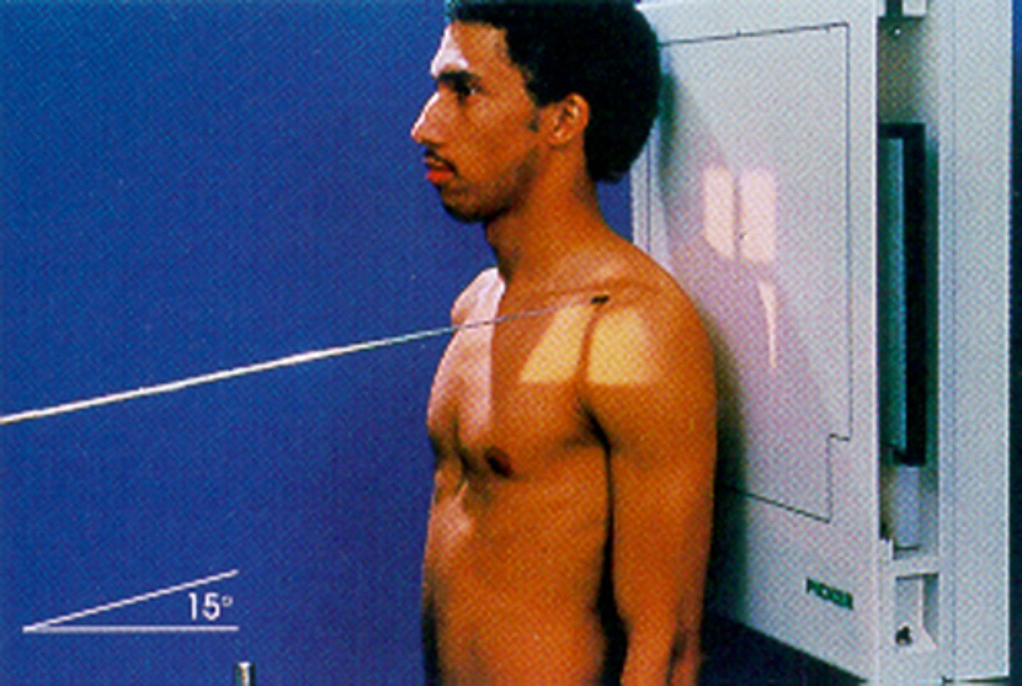 <p>CR angled 15° cephalic, alternate to AC joint bilateral, projects AC joints superior to acromion</p>