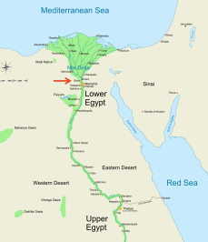 <p>What is lower Egypt and Upper Egypt?</p>