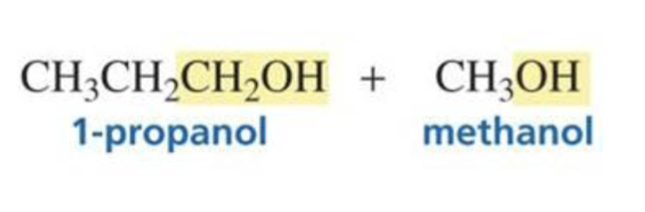 <p>Primary alcohol</p><p>(same # of C as the carboxylic acid)</p>