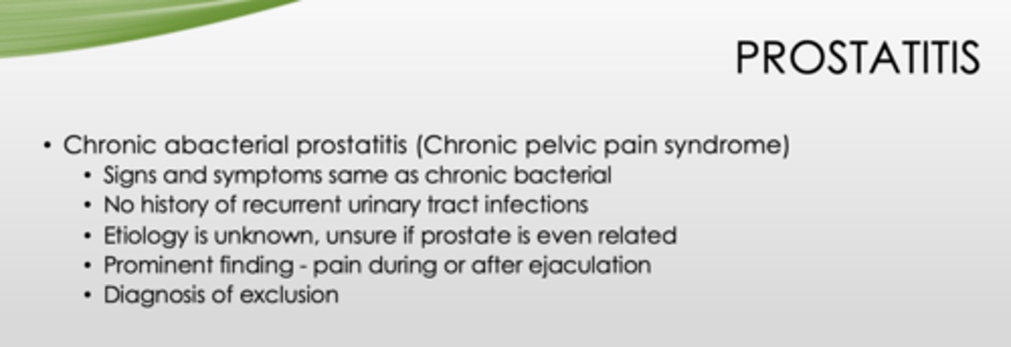 <p>Diagnosis of exclusion</p>