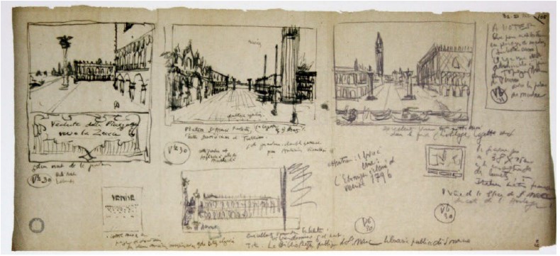 <p>Le Corbusier's approach to representing urban spaces in his sketches, focusing on spatial relationships and the perception of space in time.</p>