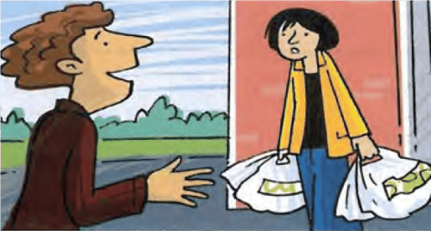 <p>giúp ai đó với hành lý của họ</p>