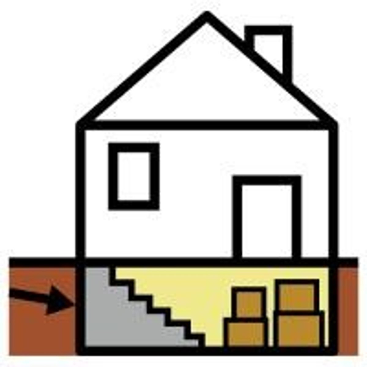 <p>the lowest floor of a building, under the ground : tầng hầm</p>