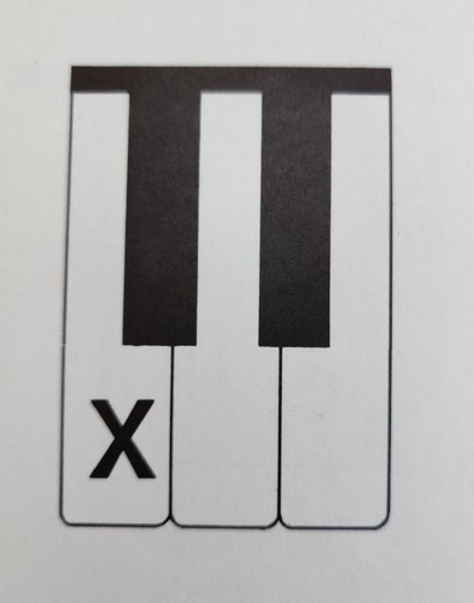 <p>The note marked with an "X" is a ________</p>