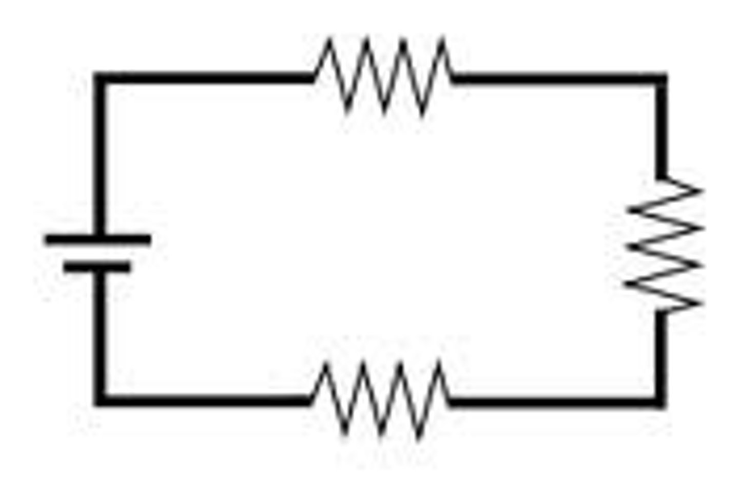 <p>the total resistance is equal to the sum of the individual resistances.</p><p>the current through each circuit element is the same and is equal to the total circuit current.</p><p>the sum of the voltages across each circuit element is equal to the total circuit voltage.</p>