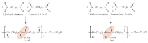 can be made with a diamine and a dicarboxylic acid (or acyl chloride)