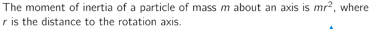 <p>Give formula for a thin flat object in the x-y plane with mass density sigma(x, y):</p><ul><li><p>around x-axis</p></li><li><p>around y-axis</p></li><li><p>around origin</p></li></ul><p></p>