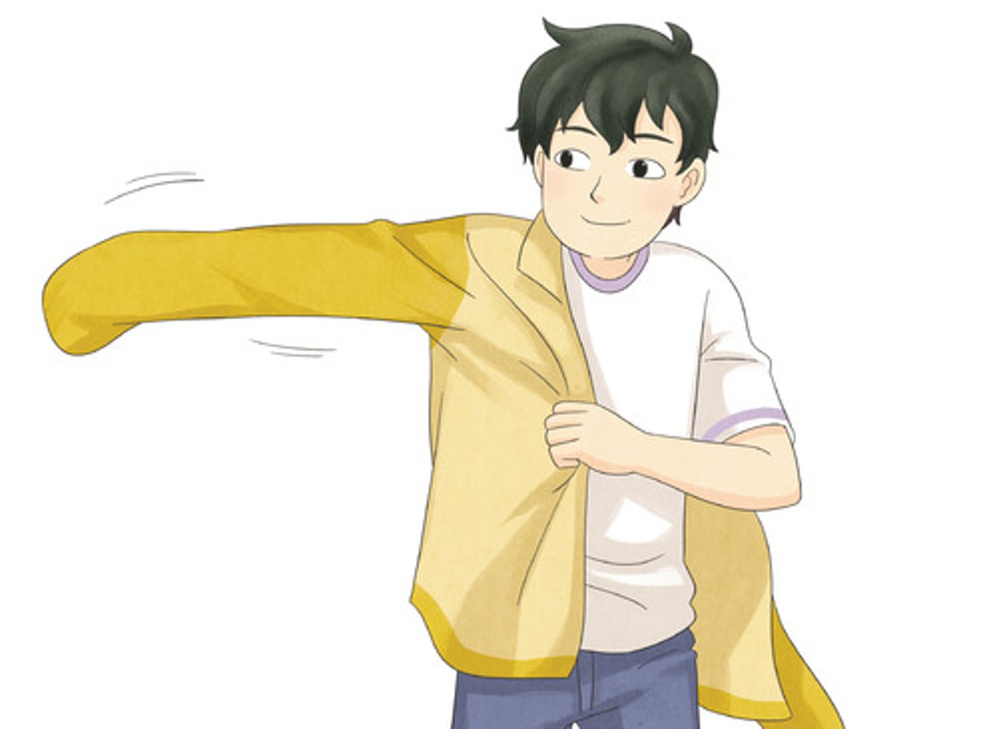 <p>mặc (áo/quần)</p>