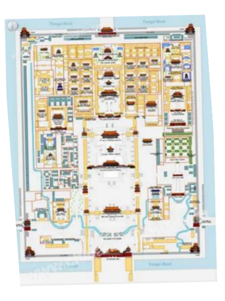 <p>The architecture of the walled complex adheres rigidly to the traditional Chinese geomantic practice of feng shui.</p><p>The orientation of the Forbidden City, and for that matter all of Beijing, follow a <strong>north-south line.</strong></p><p>Within the compound, all the most important buildings, especially those along the main axis, face south to honor the sun.</p><p>The buildings and the ceremonial spaces between them are arranged to convey an impression of the <strong>great imperial power </strong>while reinforcing the insignificance of the individual.</p><p>This architectural concept is borne out by the smallest of details - the relative importance of a building can be judged not only from its height of width but also by the <strong>style of its roof</strong> and n<strong>umber of figurines</strong> perched on the roof’s ridges.</p><p></p>