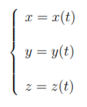 <p>la curva parametrizzata con t della forma </p>