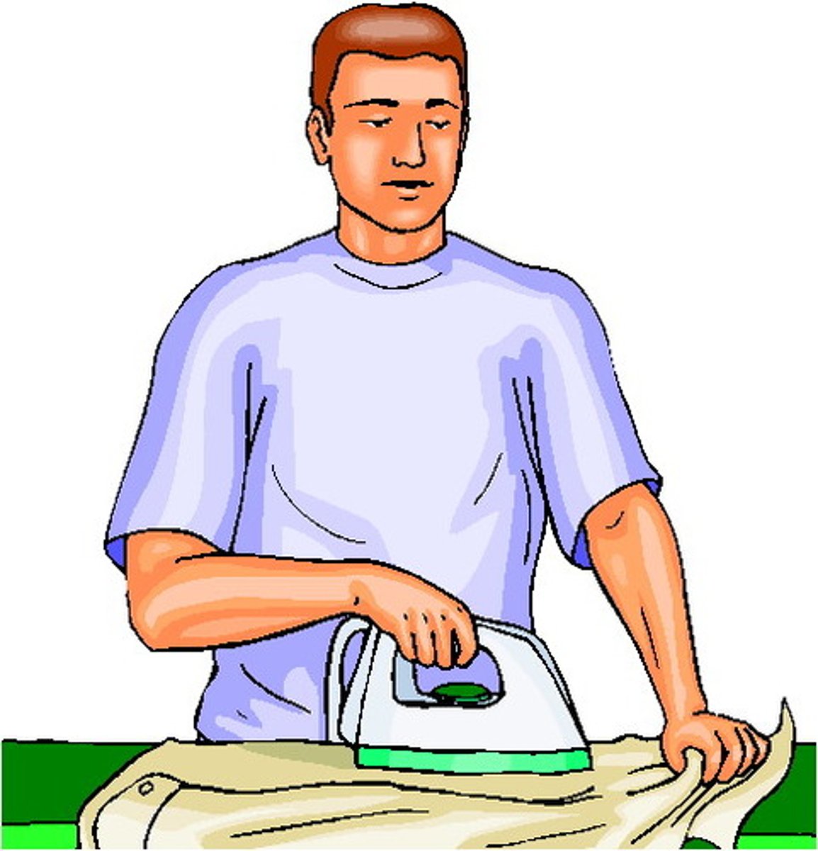 <p>to iron</p>