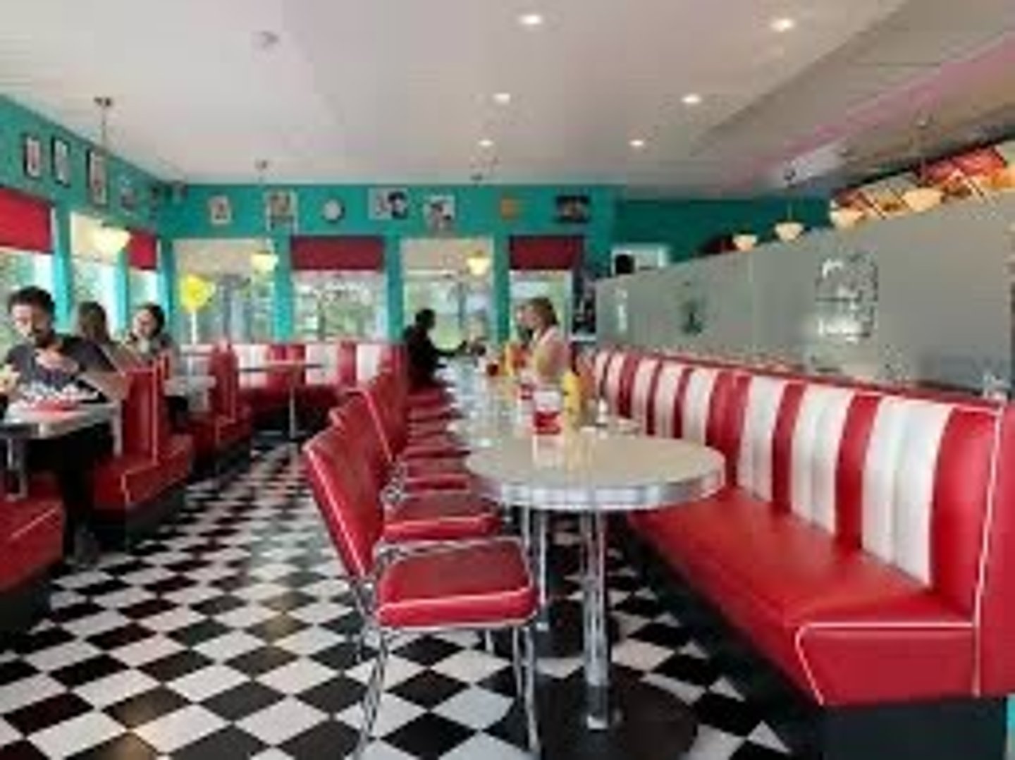 <p>a small informal restaurant</p>