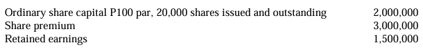 <p>On December 31, 2024, an entity issued 3,000 ordinary shares of P100 par value in connection with a share dividend. The market value per share on the date of declaration was P150. </p><p>The shareholders’ equity accounts immediately before issuance of the share dividend were: </p><p></p><p>Statement I: Declaration and issuance of share dividends increase total assets and total equity. </p><p>Statement II: The entity shall report retained earnings of P1,200,000 after the share dividend. </p><p>a. All statements are true. </p><p>b. Only statement I is true. </p><p>c. All statements are false. </p><p>d. Only statement II is true</p>