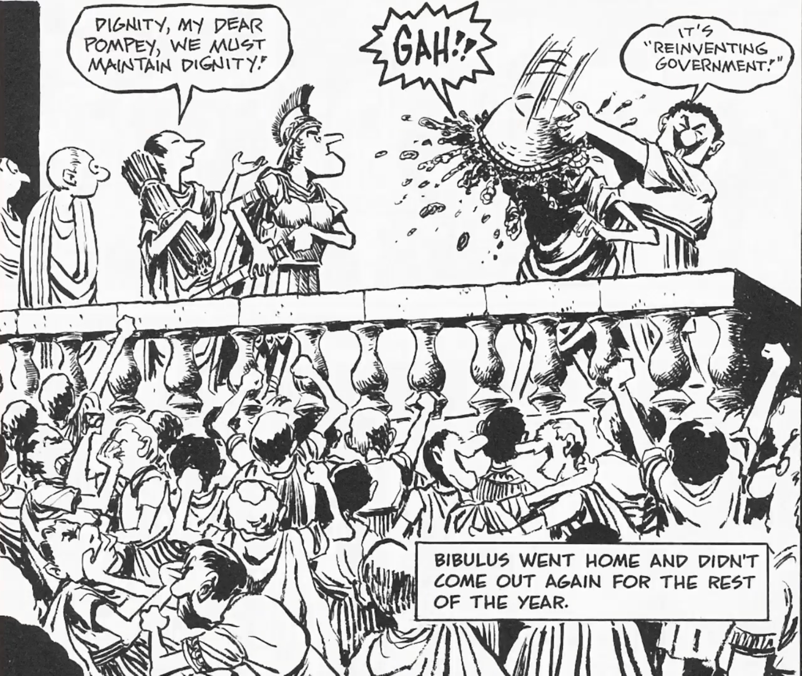 <p>How did Caesar respond to Bibulus’ opposition?</p>