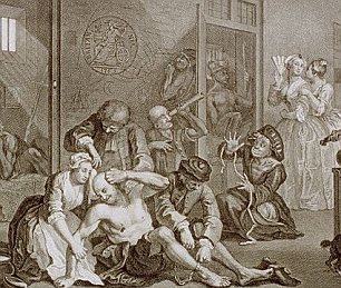 <p>Bedlam Hospital, London</p>