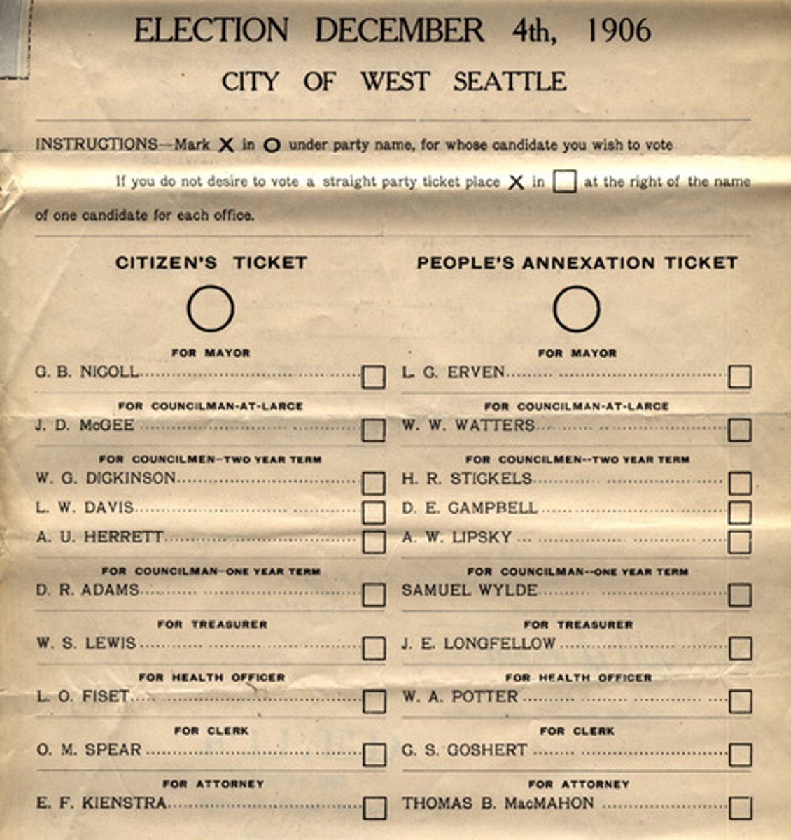 <p>the device voters use to register a choice in an election</p>
