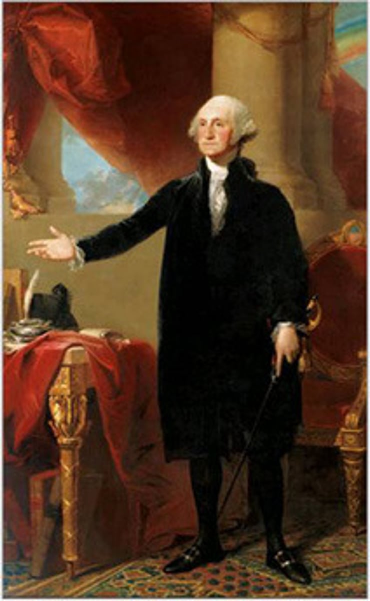 <p>1st President of the United States; commander-in-chief of the Continental Army during the American Revolution</p>