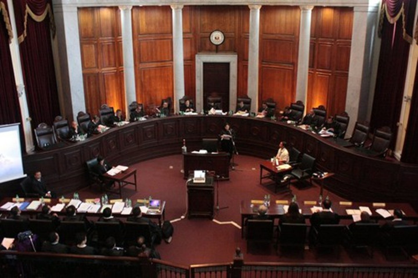 <p>An attorney's verbal statements and presentation before a court to support or oppose a legal issue</p>