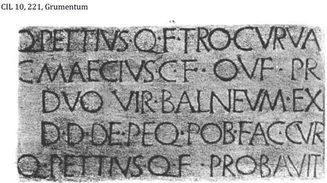 <p>CIL 10, Grumentum</p>