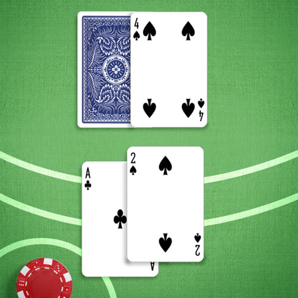 <p>You: 13</p><p>Dealer's Upcard: 4</p>