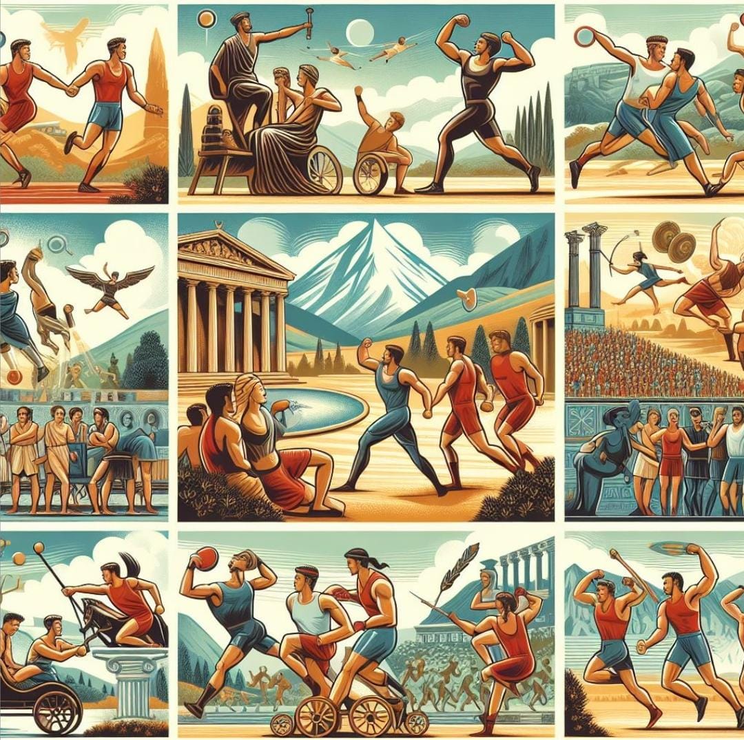 <p>storia delle olimpiadi </p>