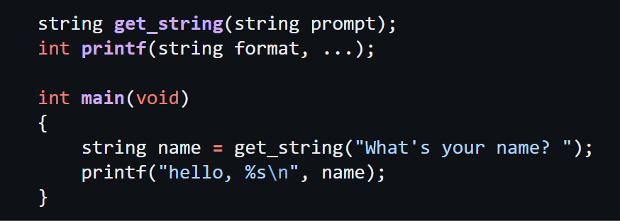 <p>1st step of compiling; <span>where the header files in your code, designated by a </span><code>#</code><span> (such as </span><code>#include &lt;cs50.h&gt;</code><span>) are effectively copied and pasted into your file. During this step, the code from </span><code>cs50.h</code><span> is copied into your program.</span></p>
