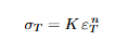 <p>Explanation: K and n from the true curve</p>