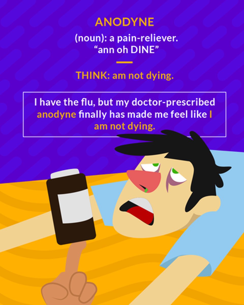 <p>noun: pain reliever</p>