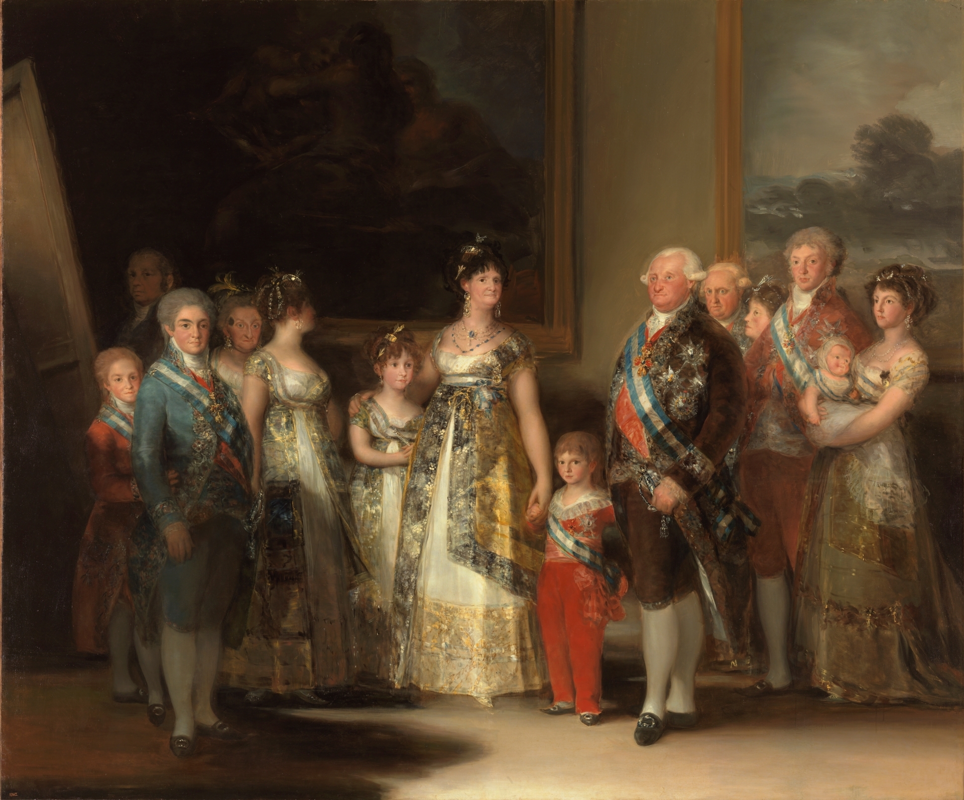 <p>La familia de Carlos IV</p>