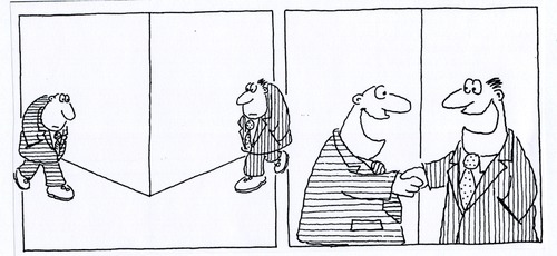 to meet (each other); to run into (each other)