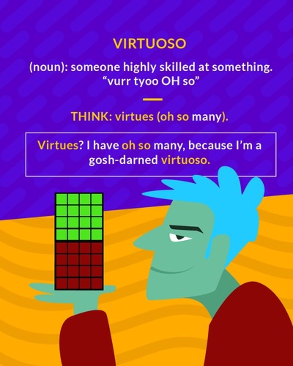 <p>a person highly skilled at something</p>