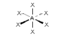 <p>What is the molecular shape? AX<sub>6</sub></p>