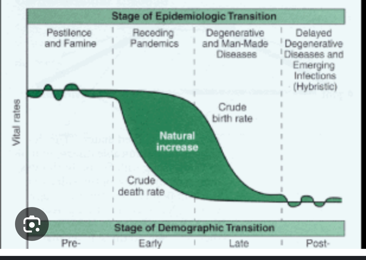 <p>Predictable stages in diseases and life expectancy that countries experience as they develop. </p>