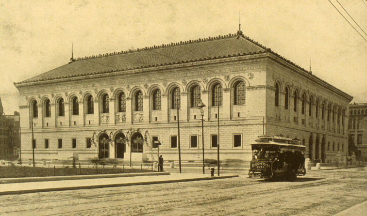 <p>Boston Public Library</p>