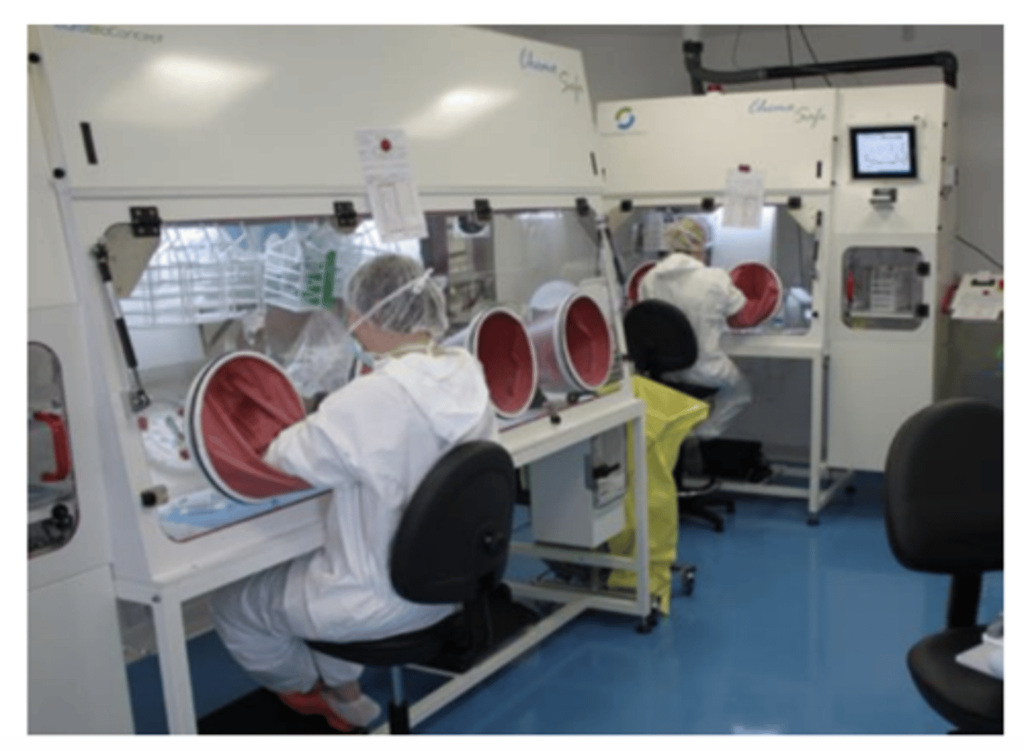 <p>Germ-free animals maintained in strict barrier facilities.</p>